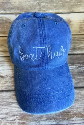 Boat Hair Baseball Hat