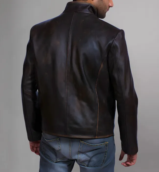 Drakeshire Brown Leather Jacket