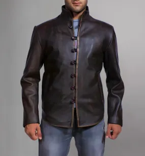 Drakeshire Brown Leather Jacket